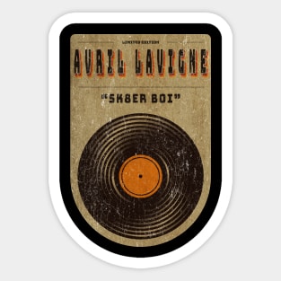 Vinyl vintage || Avril Lavigne || Sk8er Boi Sticker